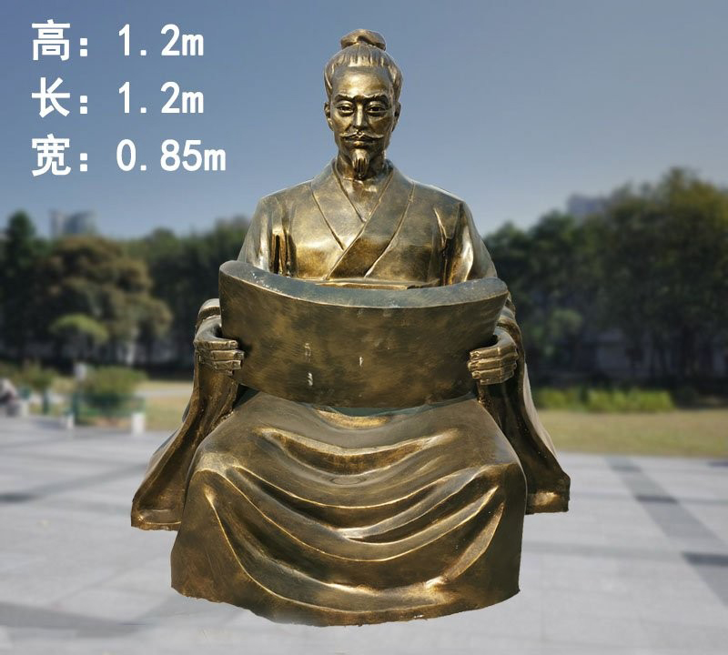 校園古代名人銅雕荀子-校園名人銅雕 古代名人銅雕荀子 校園古代名人銅雕荀子-校園名人銅雕 古代名人銅雕荀子高清圖片