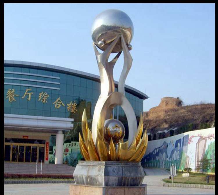 校園不銹鋼抽象人物地球雕塑-校園不銹鋼雕塑 不銹鋼抽象人物地球雕塑