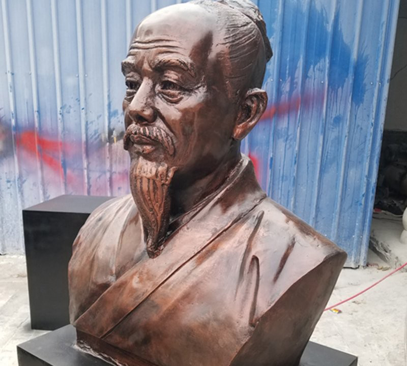 校園古代名人伊尹胸像銅雕-校園古代名人銅雕 伊尹胸像銅雕 校園古代名人伊尹胸像銅雕-校園古代名人銅雕 伊尹胸像銅雕高清圖片
