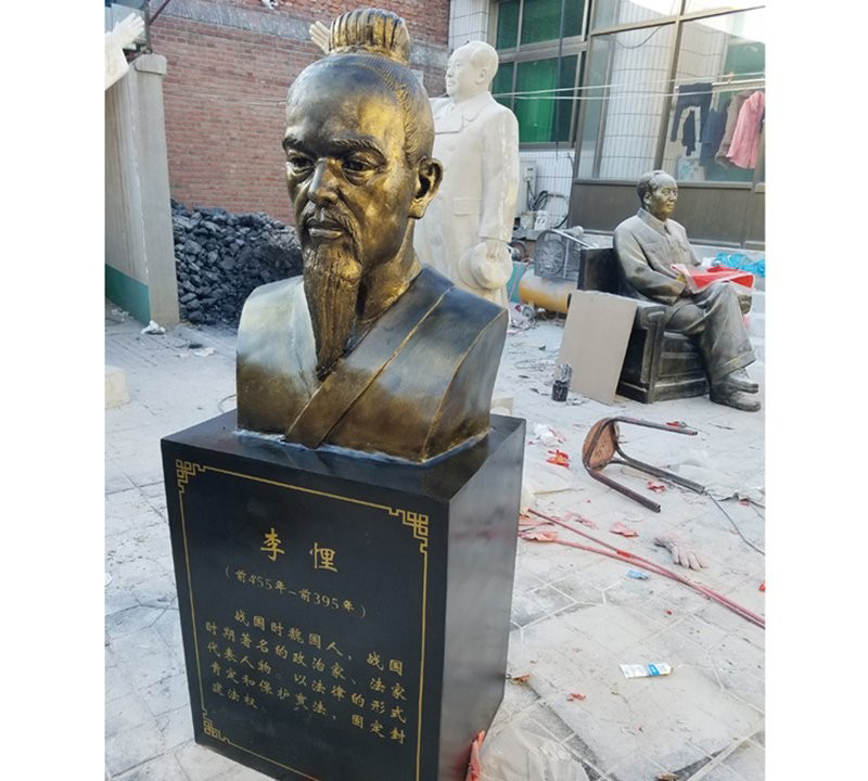 校園古代名人李悝胸像銅雕-李悝胸像銅雕 校園古代名人銅雕 校園古代名人李悝胸像銅雕-李悝胸像銅雕 校園古代名人銅雕高清圖片