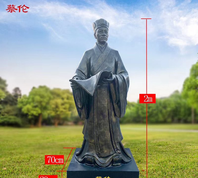 校園古代名人蔡倫銅雕-校園古代名人銅雕 蔡倫銅雕 校園古代名人蔡倫銅雕-校園古代名人銅雕 蔡倫銅雕高清圖片