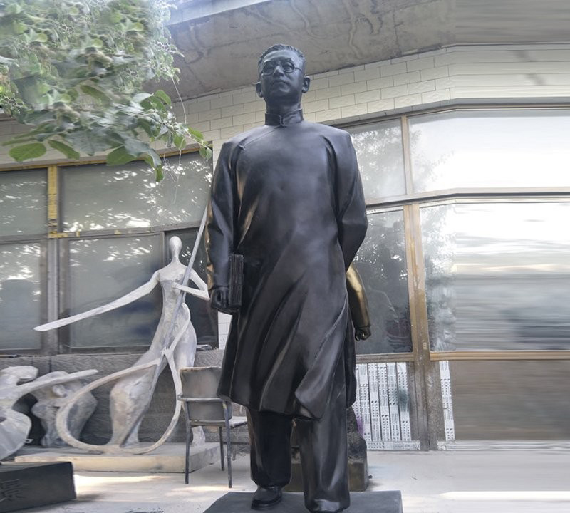 銅雕校園近代名人陶行知-銅雕陶行知 校園近代名人銅雕 銅雕校園近代名人陶行知-銅雕陶行知 校園近代名人銅雕高清圖片