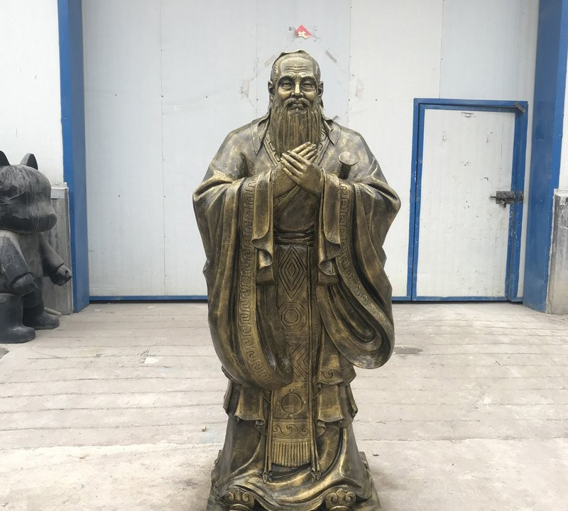 校園玻璃鋼仿銅孔子行教像-校園孔子行教像 玻璃鋼仿銅孔子雕像 校園玻璃鋼仿銅孔子行教像-校園孔子行教像 玻璃鋼仿銅孔子雕像高清圖片