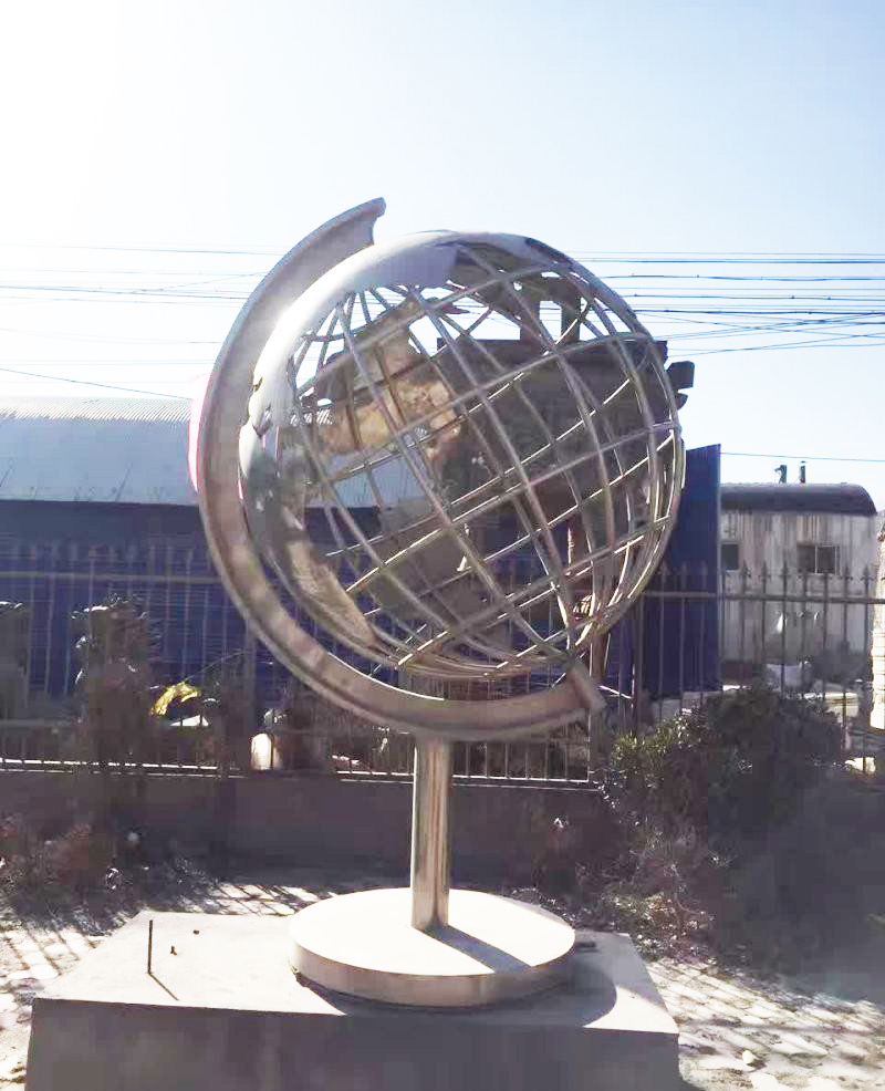 校園不銹鋼小型地球儀雕塑-校園不銹鋼地球儀雕塑 不銹鋼地球儀雕塑 校園不銹鋼小型地球儀雕塑-校園不銹鋼地球儀雕塑 不銹鋼地球儀雕塑高清圖片