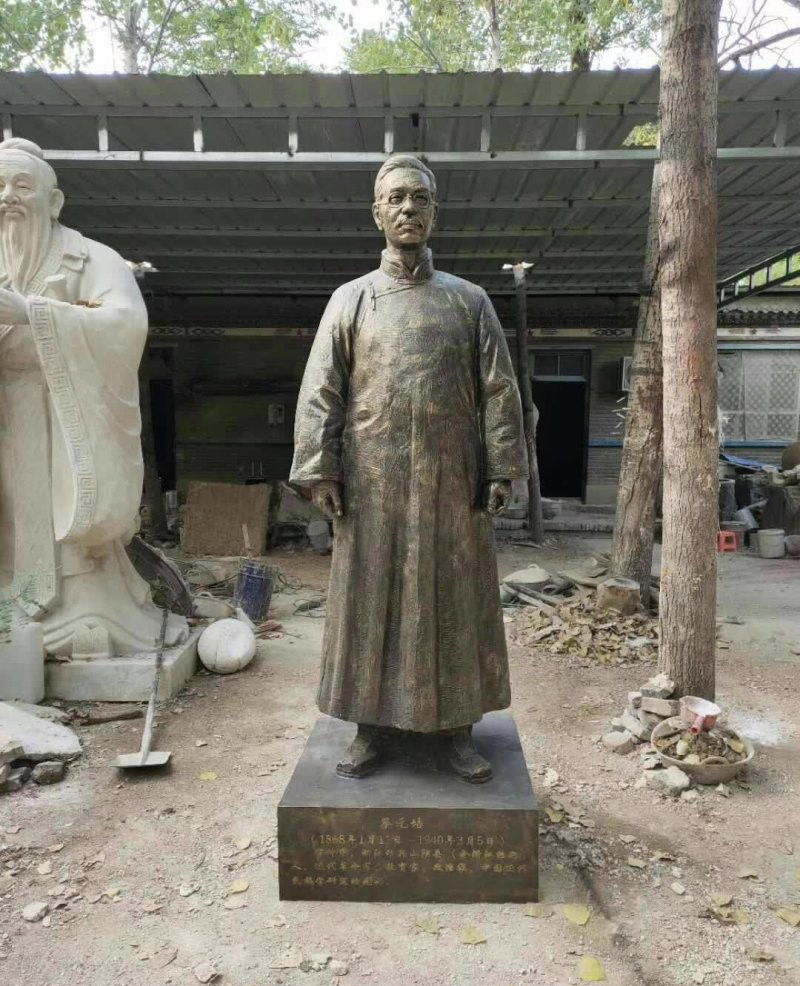 校園名人蔡元培銅雕-校園名人銅雕 校園蔡元培銅雕 校園名人蔡元培銅雕-校園名人銅雕 校園蔡元培銅雕高清圖片