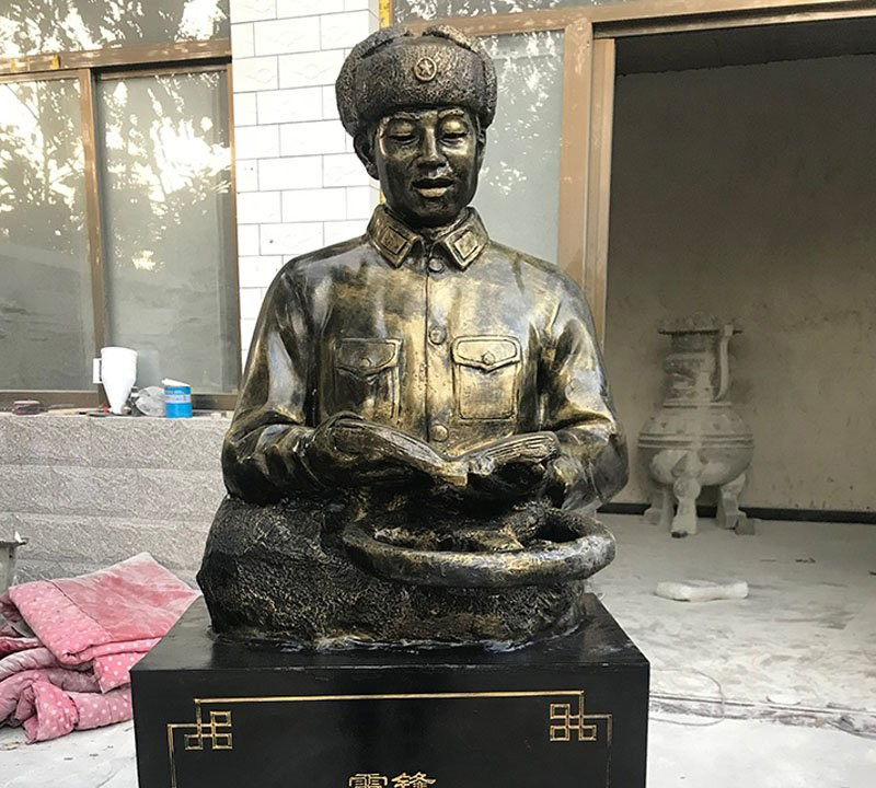 校園名人雷鋒半身像銅雕-校園名人雷鋒銅雕 雷鋒半身像銅雕 校園名人雷鋒半身像銅雕-校園名人雷鋒銅雕 雷鋒半身像銅雕高清圖片