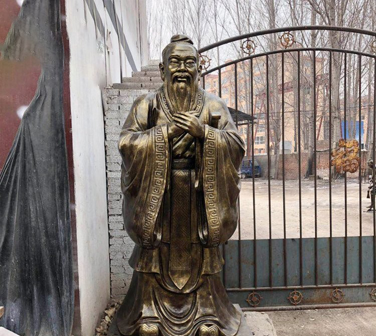 校園至圣先師孔子銅雕-校園孔子銅雕 古代名人銅雕孔子 校園至圣先師孔子銅雕-校園孔子銅雕 古代名人銅雕孔子高清圖片