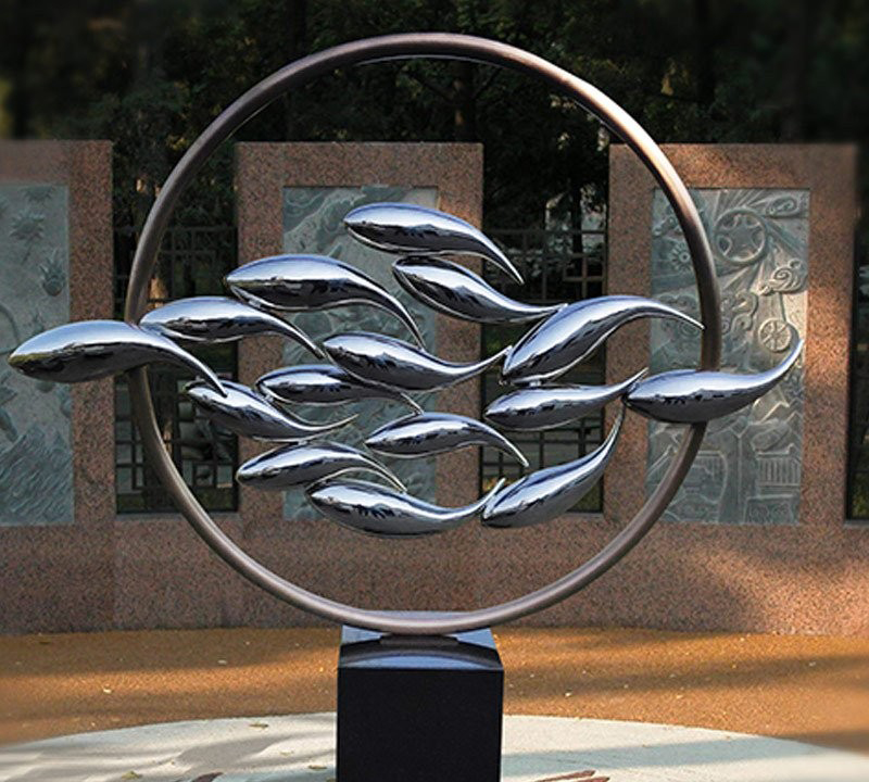 不銹鋼抽象魚和圓環(huán)雕塑-不銹鋼魚和圓環(huán)雕塑 不銹鋼水景魚群雕塑 不銹鋼抽象魚和圓環(huán)雕塑-不銹鋼魚和圓環(huán)雕塑 不銹鋼水景魚群雕塑高清圖片