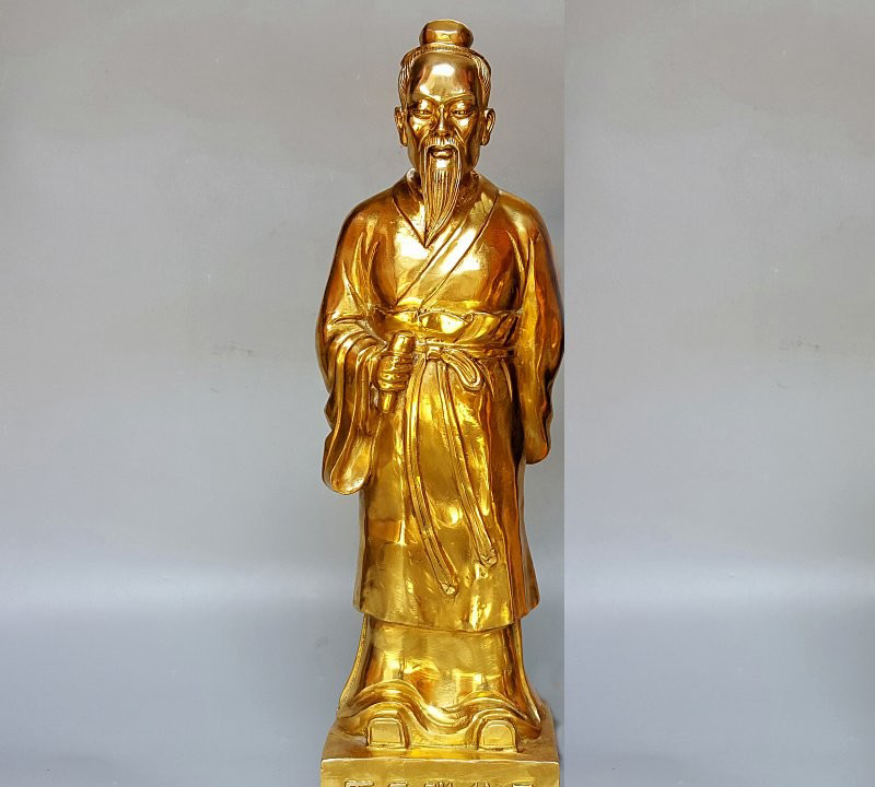 鑄銅醫圣張仲景雕像-鑄銅張仲景雕像 醫圣張仲景銅雕 鑄銅醫圣張仲景雕像-鑄銅張仲景雕像 醫圣張仲景銅雕高清圖片
