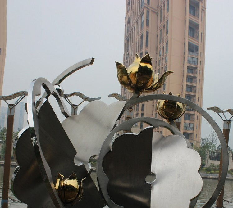 不銹鋼抽象鍛造荷花雕塑-不銹鋼荷花雕塑 不銹鋼鍛造荷花雕塑 不銹鋼抽象鍛造荷花雕塑-不銹鋼荷花雕塑 不銹鋼鍛造荷花雕塑