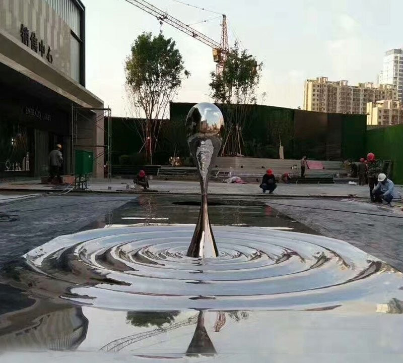 小區不銹鋼水滴波紋雕塑-不銹鋼水滴雕塑 小區不銹鋼波紋雕塑 小區不銹鋼水滴波紋雕塑-不銹鋼水滴雕塑 小區不銹鋼波紋雕塑高清圖片