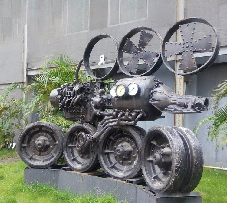 火車蒸汽機銅雕-蒸汽機銅雕 火車蒸汽機雕塑 火車蒸汽機銅雕-蒸汽機銅雕 火車蒸汽機雕塑高清圖片