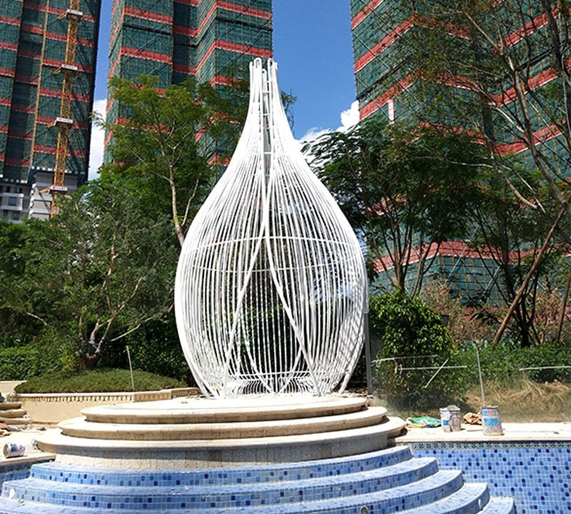 水景不銹鋼編織水滴雕塑-水景不銹鋼雕塑 不銹鋼水滴雕塑 水景不銹鋼編織水滴雕塑-水景不銹鋼雕塑 不銹鋼水滴雕塑高清圖片