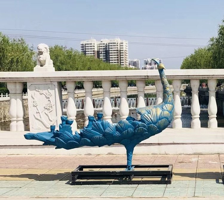 青銅公園孔雀雕塑-青銅孔雀雕塑 公園孔雀銅雕 青銅公園孔雀雕塑-青銅孔雀雕塑 公園孔雀銅雕高清圖片