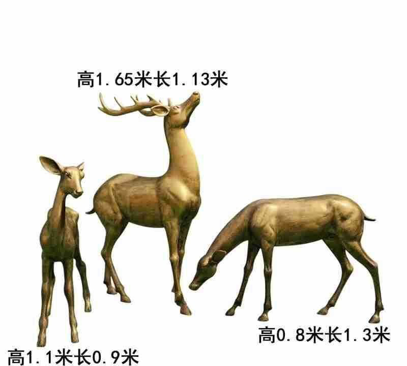 一家三口梅花鹿銅雕-梅花鹿銅雕 梅花鹿一家雕塑 一家三口梅花鹿銅雕-梅花鹿銅雕 梅花鹿一家雕塑高清圖片
