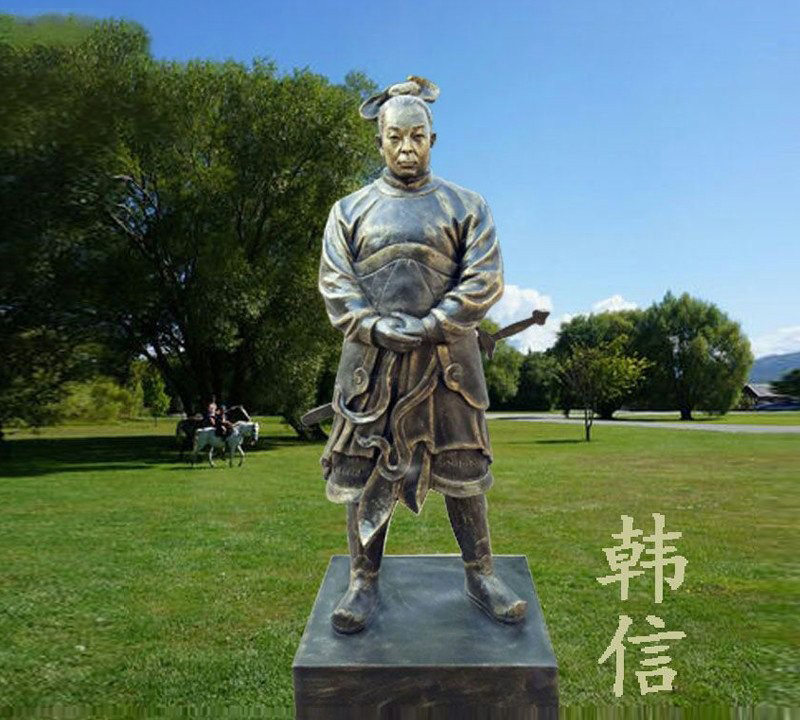 銅雕古代名將韓信-銅雕韓信 古代名將韓信雕塑 銅雕古代名將韓信-銅雕韓信 古代名將韓信雕塑高清圖片