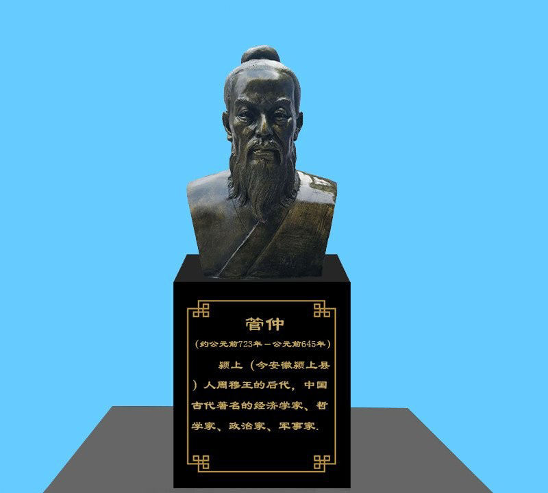 古代名人管仲胸像銅雕-古代名人銅雕 管仲胸像銅雕 古代名人管仲胸像銅雕-古代名人銅雕 管仲胸像銅雕高清圖片