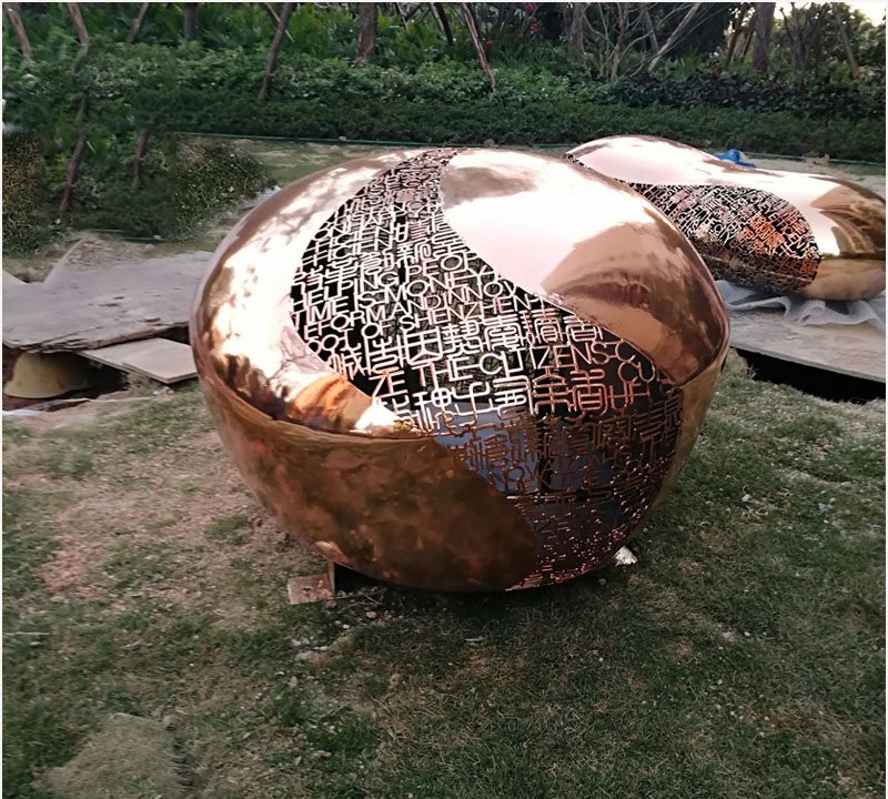 不銹鋼鏡面鏤空燈罩雕塑-不銹鋼鏤空燈罩 鏡面不銹鋼燈罩雕塑